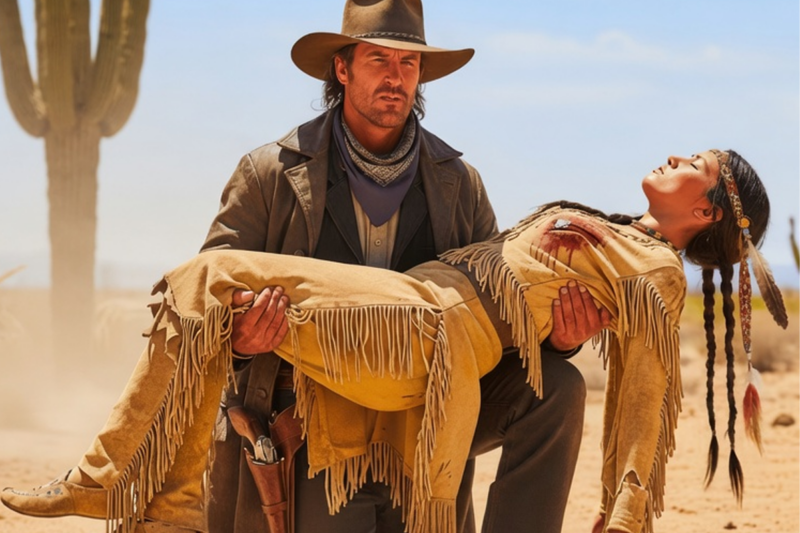 BURIED ALIVE BY HER OWN TRIBE… THEN A LONELY GUNSLINGER FOUND HER IN THE DESERT
