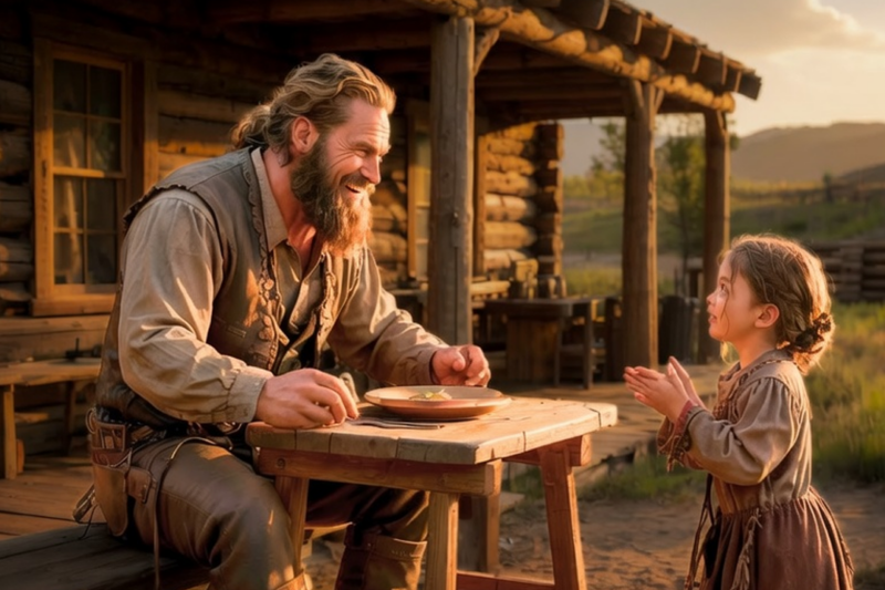 THE POOR LITTLE GIRL ASKED THE MOUNTAIN MAN FOR HIS LEFTOVERS—BUT HIS REACTION STUNNED HER