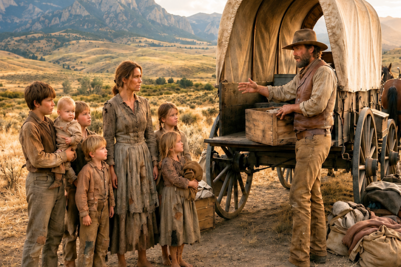 “No One Would Help The Mother And Her 6 Children” — Then The Man Roared: “Get In The Wagon Now!”