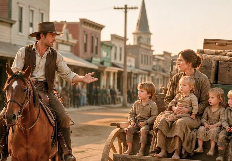Evicted With Four Children, She Whispered “We Have Nowhere Left To Go”- The Cowboy Took Action
