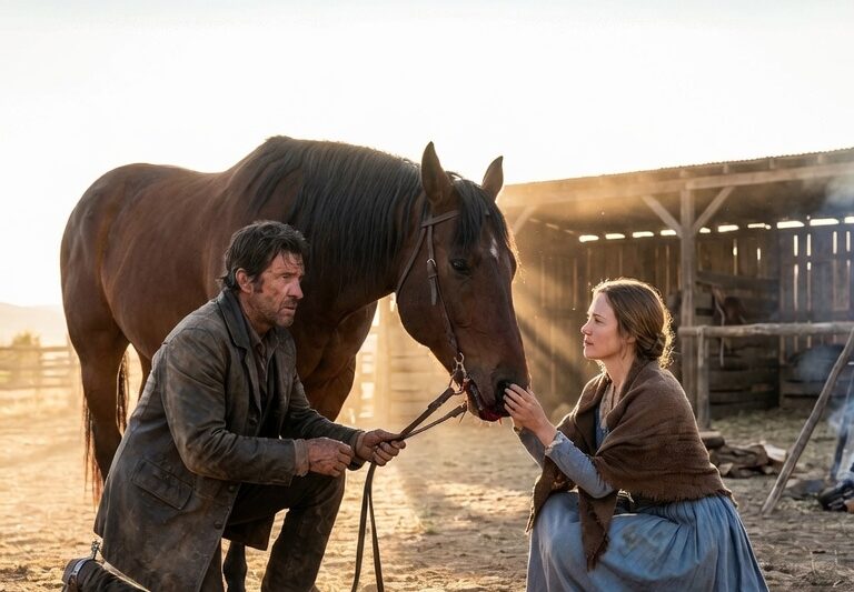 His Champion Horse Was Dying — But the Widow Who Saved It Changed His Life Forever