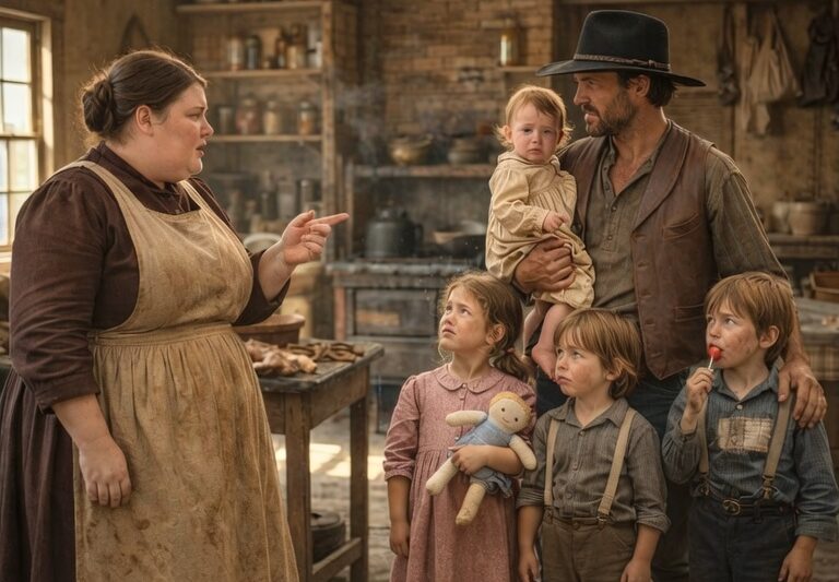 “I’m Not Meant for Any Man,” She Whispered—“But I’ll Care for Your Children”… The Cowboy Fell Silent