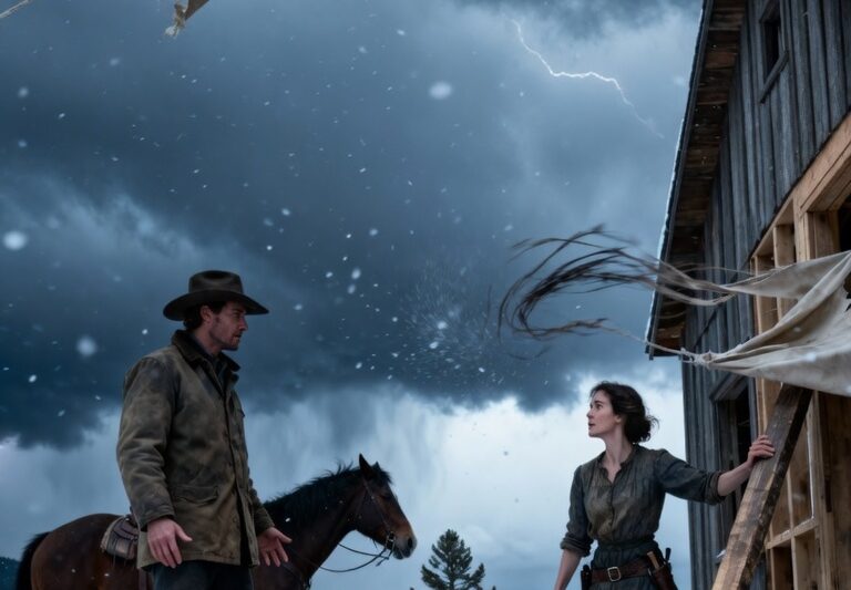 She Was Fixing Fences At Dawn — The Rancher Rode Over And Said, “You Don’t Have To Do This Alone”