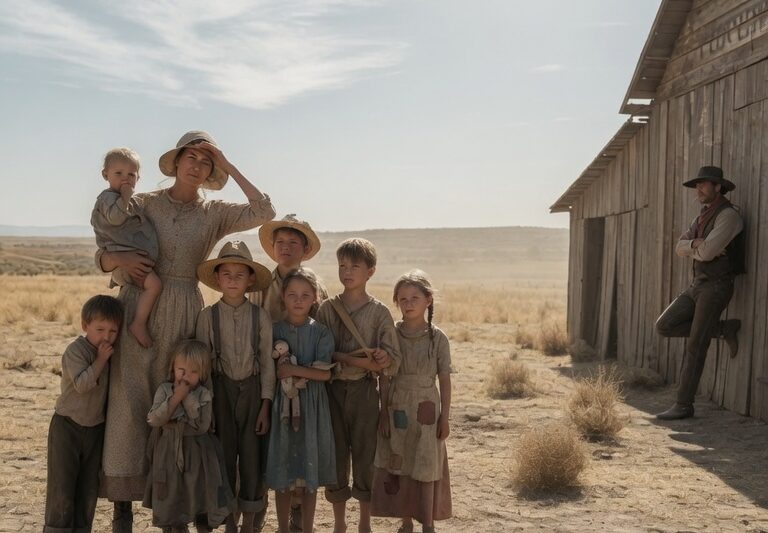 A Widow With 11 Children Was Cast Out — The Cowboy Who Sheltered Them Shocked Everyone