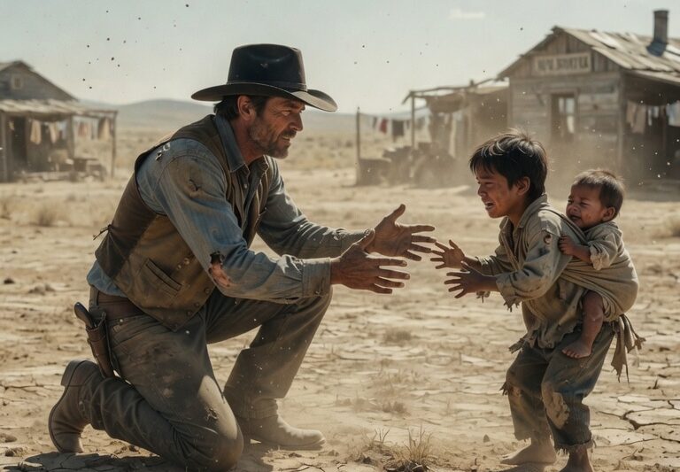 “‘Sir, Please Help Us…’ He Clung to the Cowboy—And Everything Changed”