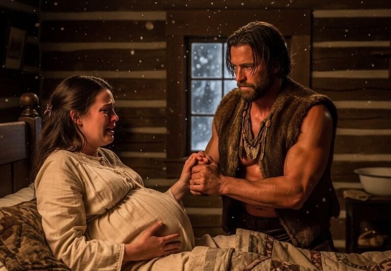 She Was Terrified of Childbirth, Mountain Man Held Her Hand Through Every Moment of Pain