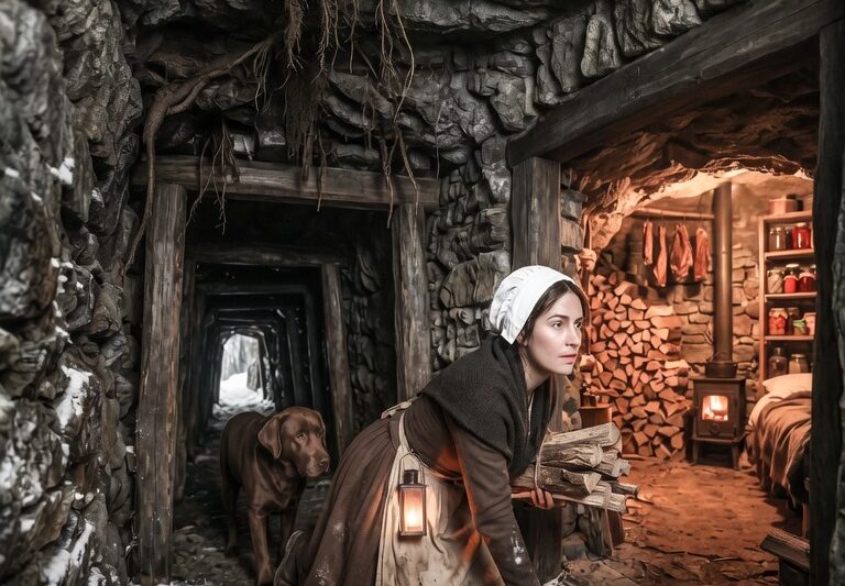 Looking for Firewood, She Crawled Into a Warm Crevice — It Became Her Hidden Winter Shelter