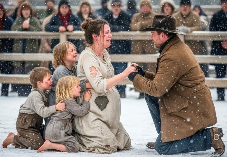 A Cowboy Stepped In at the Auction to Save a Pregnant Widow — What He Did Next Shocked the West