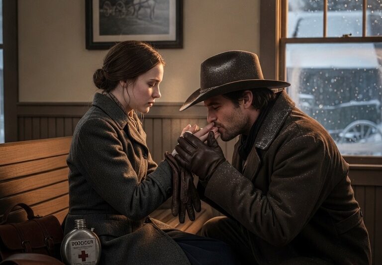 Mail Order Bride Arrived With Frostbite, The Cowboy Warmed Her Hands and Her Soul