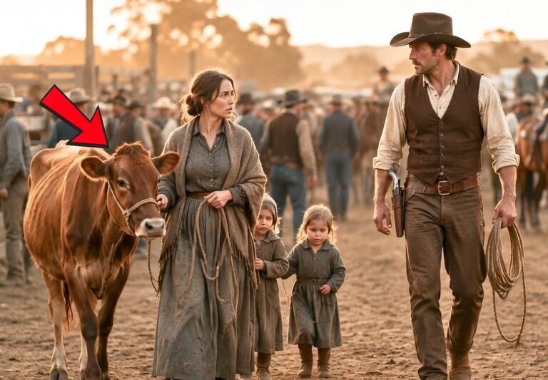 “I Only Have This Cow Left…” — Widow Sells Her Last Cow, Cowboy’s Bold Offer Changes Everything