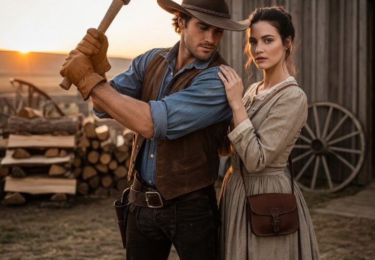 He Was Chopping Wood Through Evening, She Chopped Through His Fear Of Loving