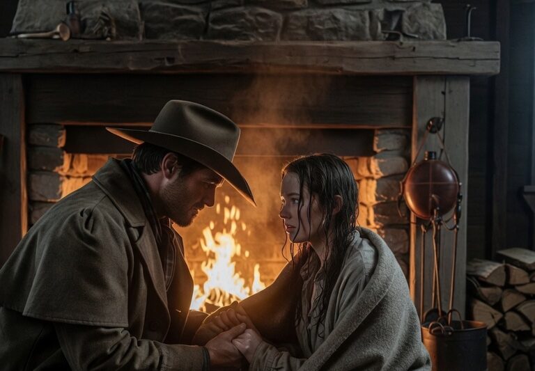 Mail Order Bride Arrived During a Blizzard, The Cowboy Warmed Her by the Fire and His Love