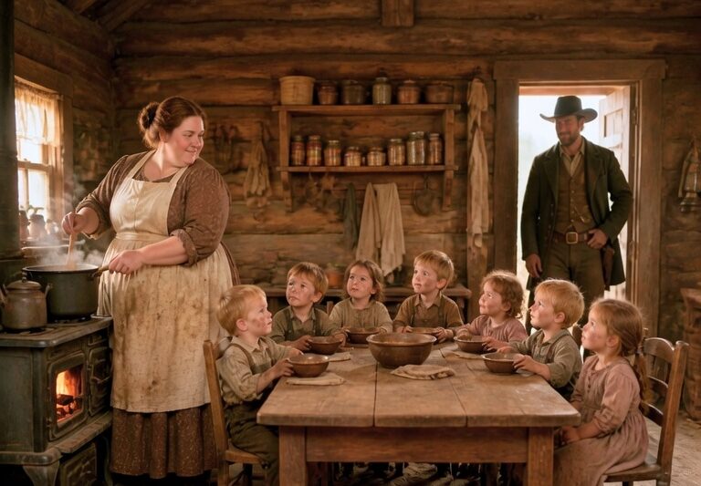 A Widowed Cowboy Hired a Cook—His Children Soon Called Her “Mom”