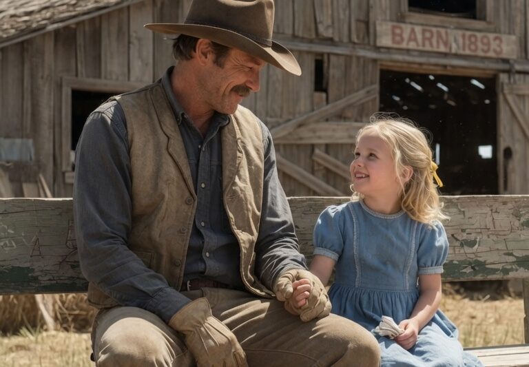 “You Need a Wife, I Need a Dad…” The Little Girl Told the Giant Cowboy — And He Froze