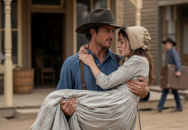 Mail Order Bride Arrived Exhausted and Uncertain, The Cowboy’s Tender Care Made Her Feel Treasured