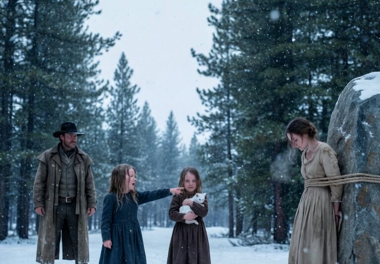 My Mother Is Tied in the Snow,” the Little Girl Cried — The Cowboy Ran Without Asking Why