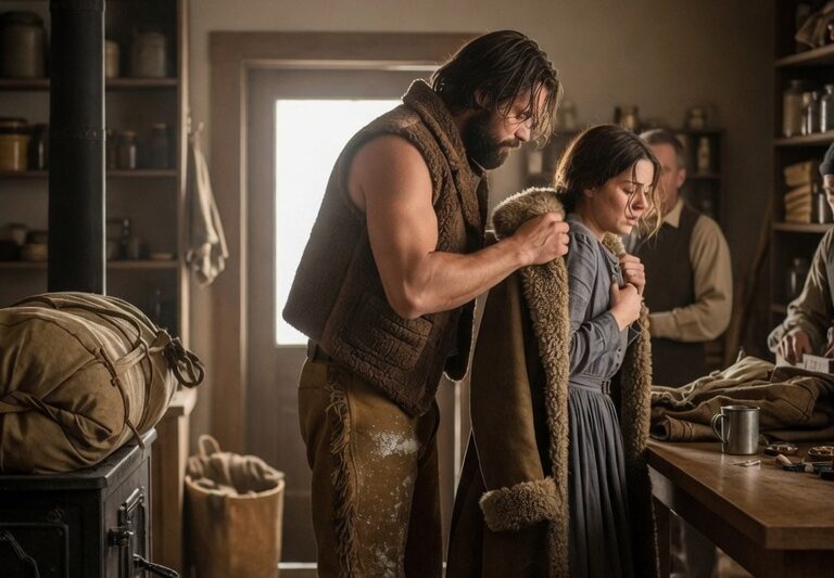 She Had Never Owned a Coat Warm Enough—Mountain Man Lined One With Fur and Made Sure She Stayed Warm