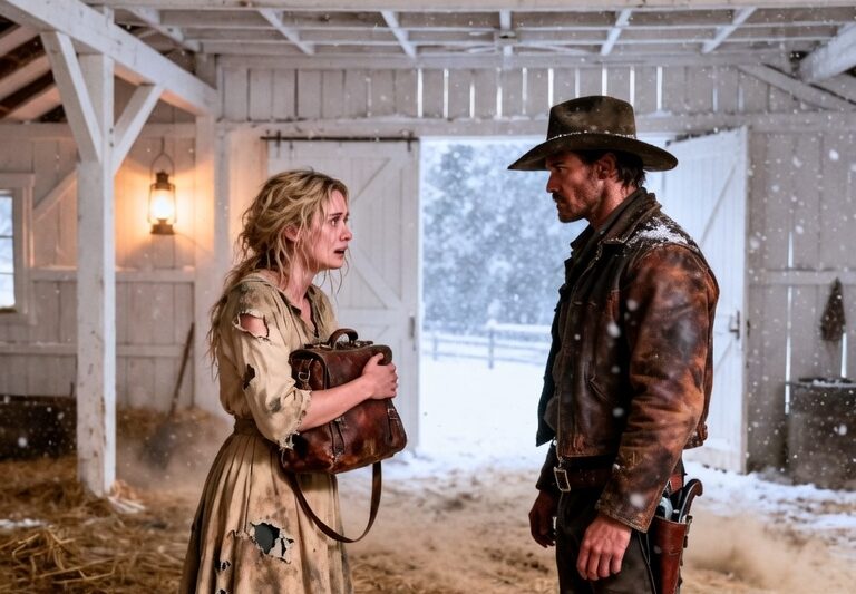 A Weak Girl Crawled Into a Cowboy’s Barn—Then He Found the Secret Men Killed For