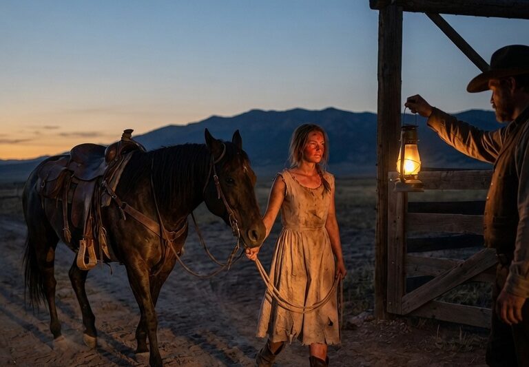 She Walked Thirty Miles Leading His Runaway Stallion — Arrived With It Saddled and Sound
