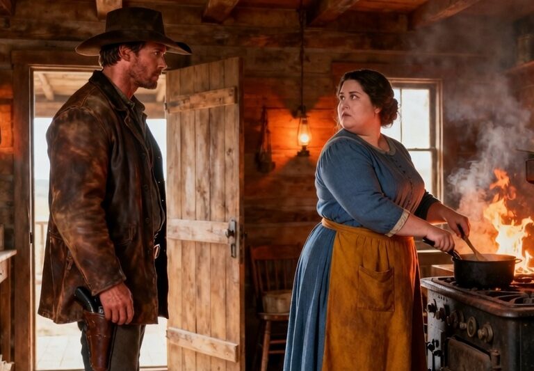 Smoke Rose From the Cowboy’s Chimney — The Woman Inside Changed His Fate Forever