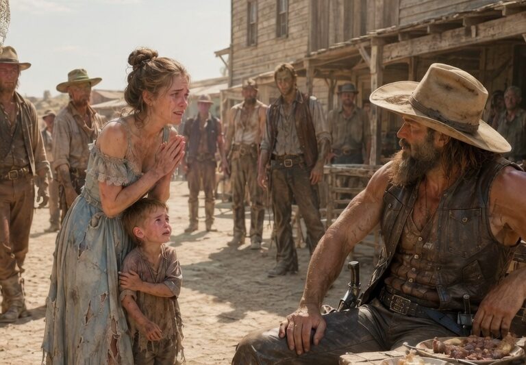“Could We Please Have What’s Left?” The Mountain Man Looked Up — And the Child’s Eyes Shattered Him