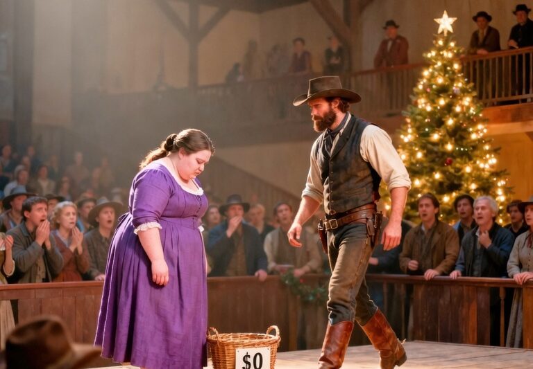 The Obese Widow’s Christmas Basket Got No Bids—A Rancher Paid Triple
