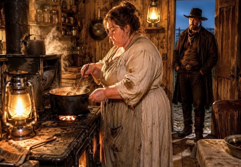 Homeless Girl Asked to Cook Supper for a Widowed Rancher — By Dawn, Everything Changed