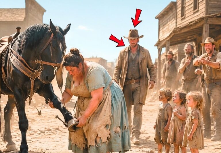 They Mocked the Widow for Touching the Black Mare — Minutes Later, the Entire Ranch Fell Silent