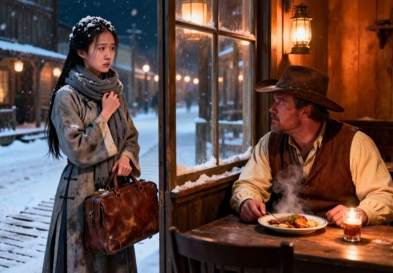 On Christmas Eve, a Poor Chinese Bride Had No Supper — Until the Lone Rancher Shared His Plate