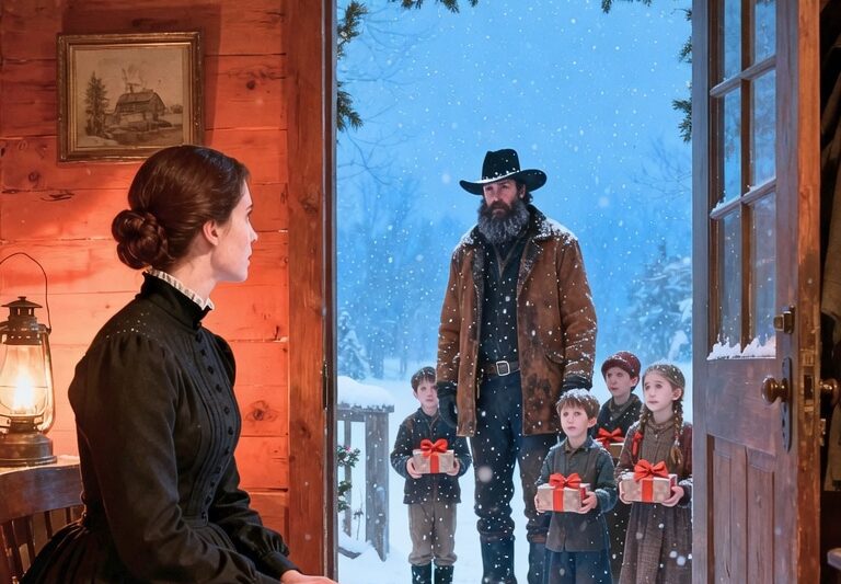Alone On Christmas Eve — Then A Widower And His 5 Children Needed Her