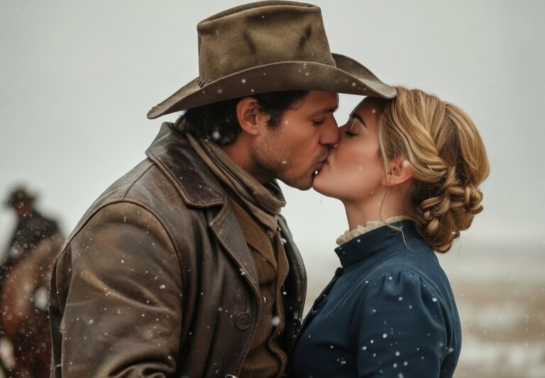 Brooding Cowboy Forced to Wed Sheriff’s Widow — Their First Kiss Ignited the Silent Plains