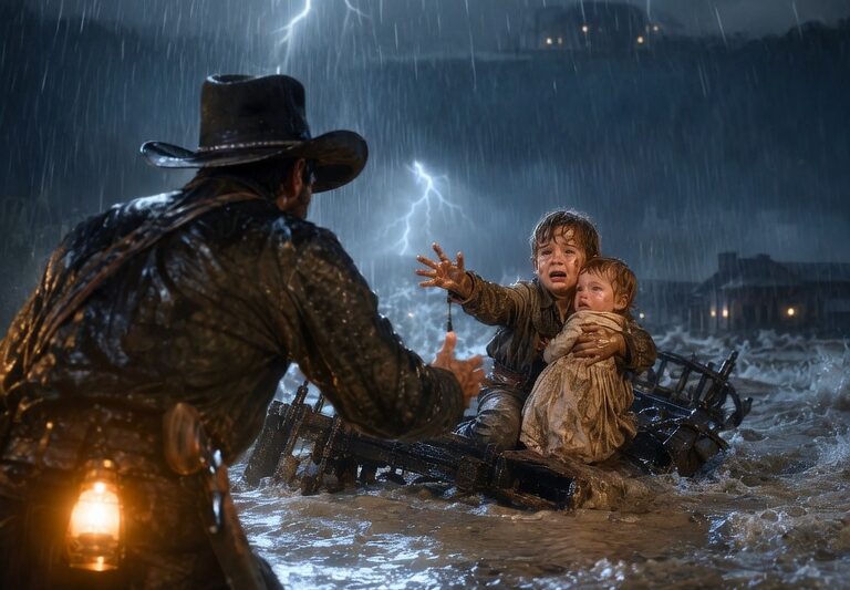 He Held His Baby Sister Above the Flood — Until One Man Changed Everything