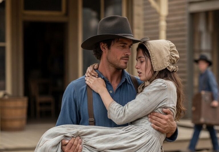 Mail Order Bride Arrived Exhausted and Uncertain, The Cowboy’s Tender Care Made Her Feel Treasured