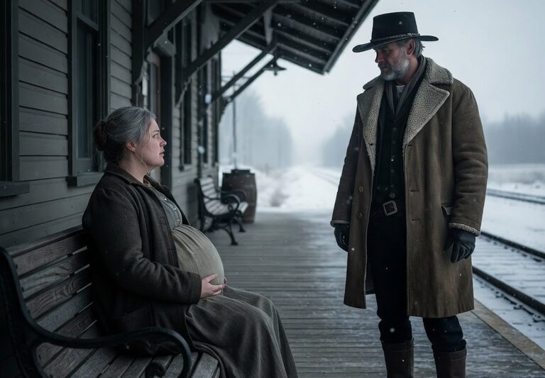 Too Old and Pregnant, She Was Left on the Platform, Until a Stranger Whispered, ‘You’re Mine Now’