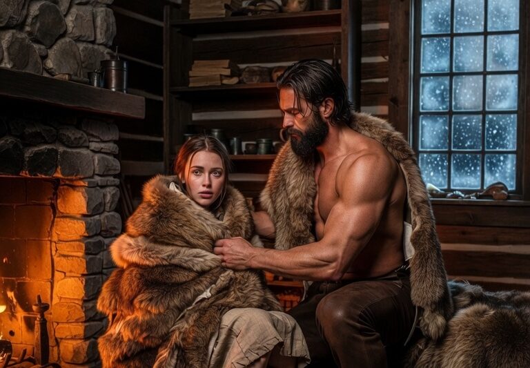 She Had Never Owned a Blanket of Her Own, Mountain Man Wrapped Her in Furs and Kept Her Warm