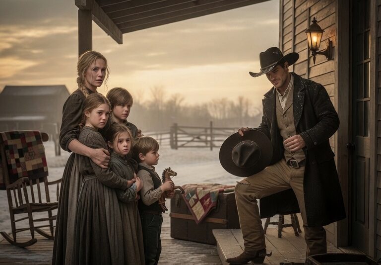 She Was Raising Her Brother’s Children, Widowed Cowboy Said “Let’s Raise Them Together”
