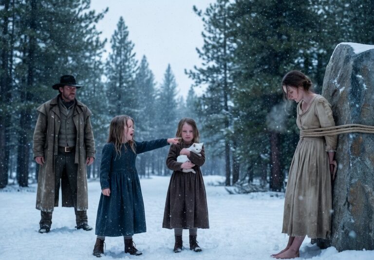 My Mother Is Tied in the Snow,” the Little Girl Cried — The Cowboy Ran Without Asking Why