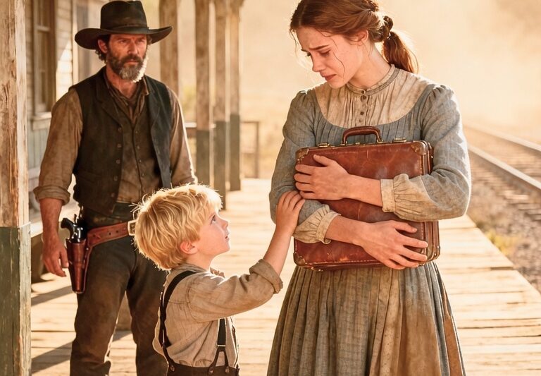 No One Came for the Mail-Order Bride… Then a Cowboy’s Son Changed Everything