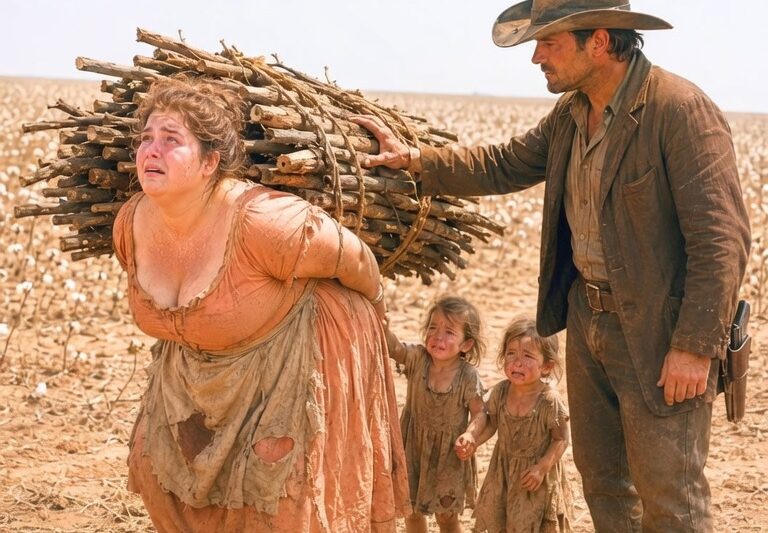 “I Can’t Go On…” Obese Widow Fell in the Cotton Fields — Until One Silent Cowboy Took Action