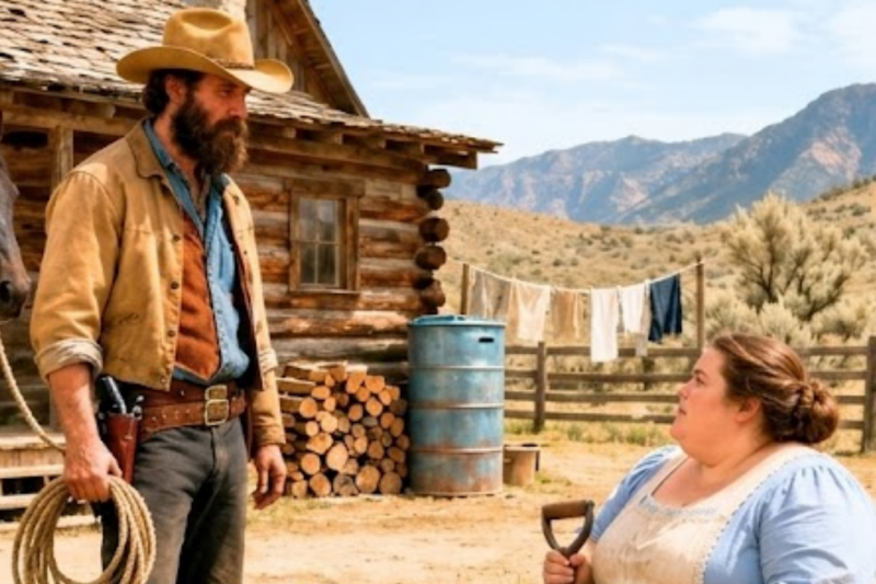 “NO MAN EVER CAME BACK FOR ME,” THE PLUS-SIZE WOMAN SAID, UNTIL A RETURNING COWBOY DISCOVERED WHAT SHE HAD BEEN HIDING