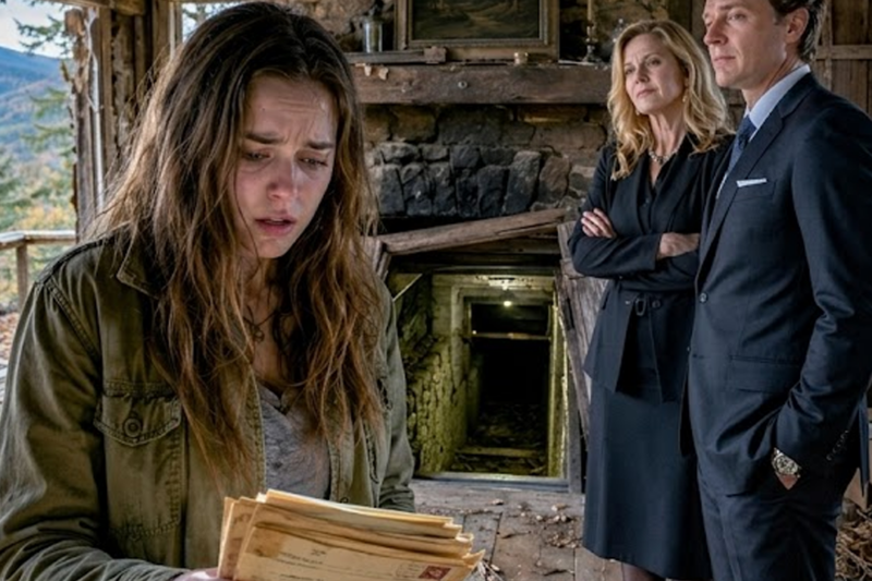 SHE LOST EVERYTHING TO HER GREEDY STEPMOTHER… UNTIL THE ABANDONED CABIN REVEALED A BILLION-DOLLAR SECRET