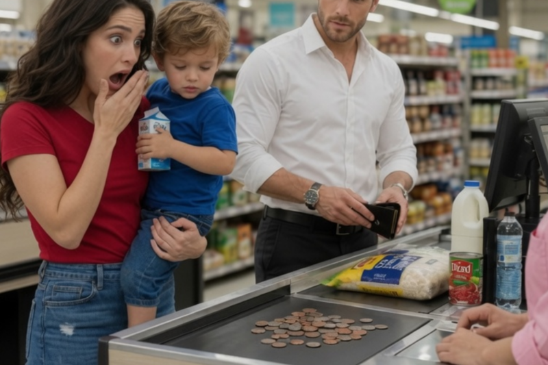 I PAID A STRUGGLING SINGLE MOTHER’S GROCERY BILL—THEN SHE SAID SOMETHING THAT CHANGED MY LIFE FOREVER