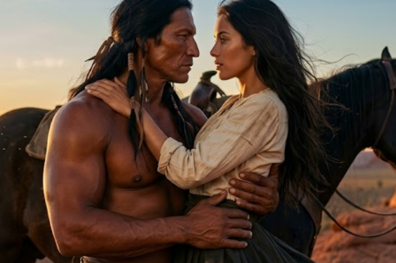 “You Stayed” — The Giant Apache Married Her For Peace, But What Happened Before Dawn Changed Everything