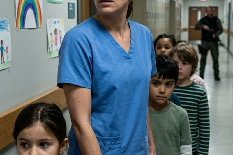 THE SCHOOL NURSE WHO HEARD THE FIRST GUNSHOTS AND RAN TOWARD THE SCREAMING CHILDREN INSTEAD OF AWAY