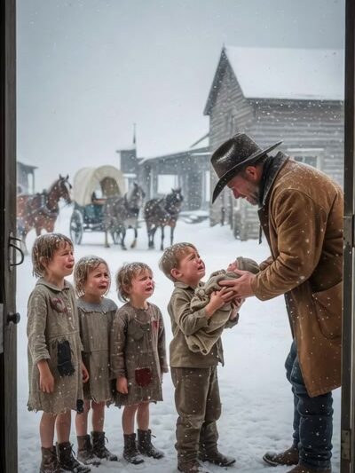 The Lone Cowboy’s Promise: Five Orphaned Hearts He Refused to Let Break
