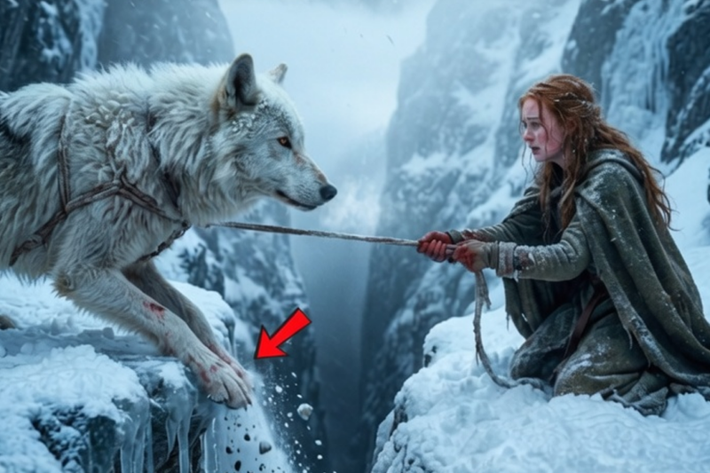 “SHE SAVED THE ALPHA KING’S INJURED WOLF FROM A FROZEN RAVINE… THEN HE REFUSED TO LEAVE HER”