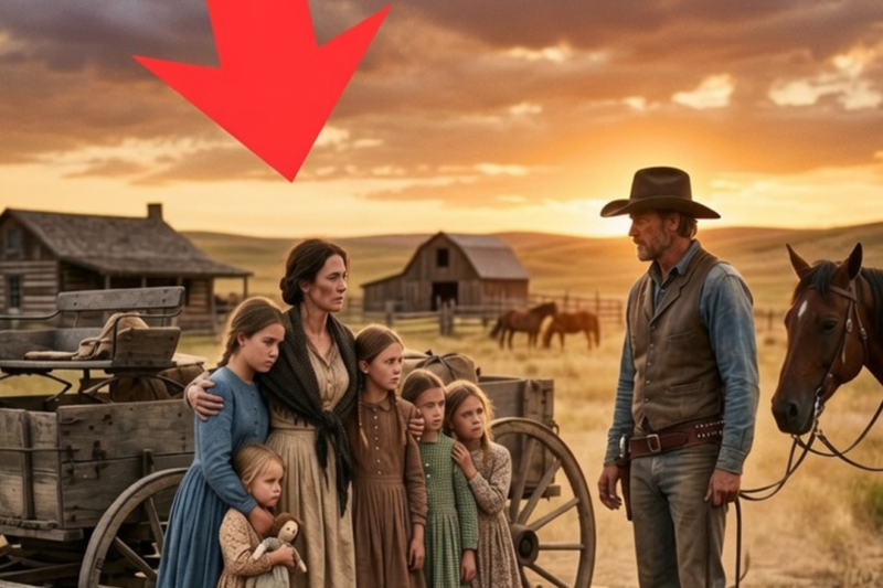 WIDOW WITH FIVE DAUGHTERS SHOWED UP BROKEN — THE RANCHER’S WORDS CRUSHED HER