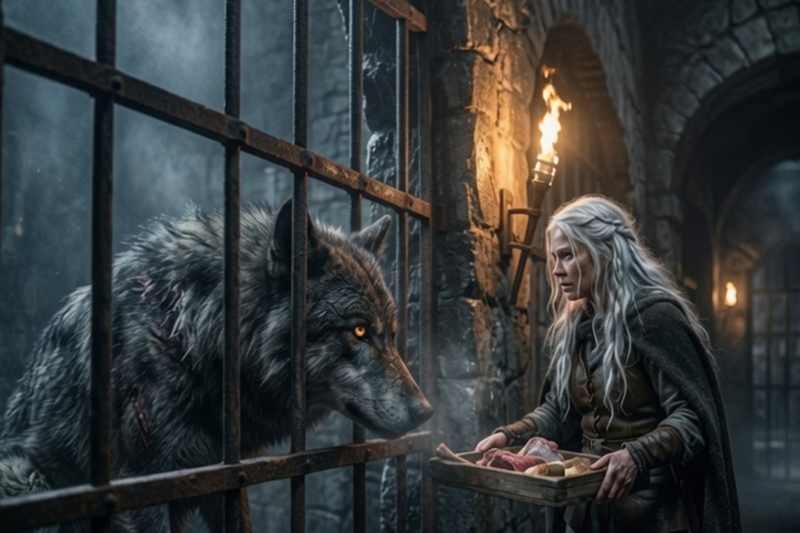 They Said the Caged Alpha King Giant Would Kill Anyone Who Fed Him—She Did. Now He Won’t Let Her Go.