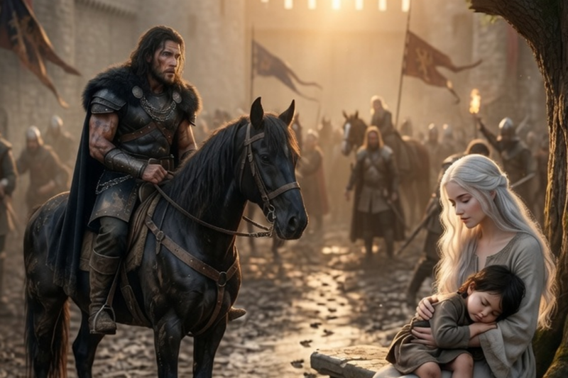 The Alpha King Returned From War to Find His Cub Missing… Following Tiny Footprints Led to Her