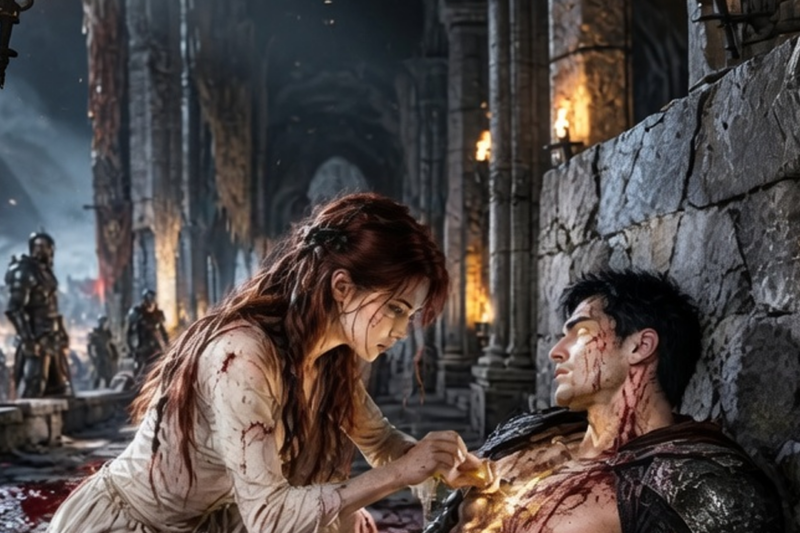 SHE STITCHED THE ALPHA KING’S BATTLE WOUNDS WITH HER OWN HAIR — NOT KNOWING EACH THREAD BOUND THEIR SOULS FOREVER
